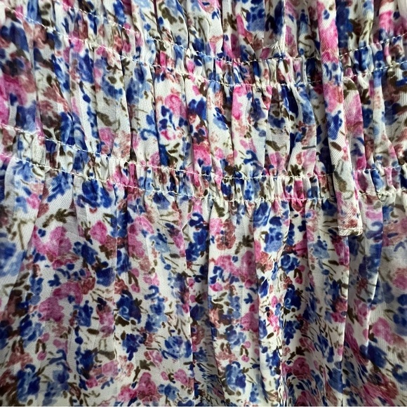 NWT Lucy Paris Mabel Floral Coquette Smocked Puff Sleeve Blouse Cottagecore XS - Picture 12 of 12